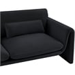 Meridian Furniture Sloan Black Velvet Fabric Loveseat