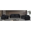 Meridian Furniture Sloan Black Velvet Fabric Sofa