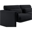 Meridian Furniture Sloan Black Velvet Fabric Sofa