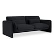 Meridian Furniture Sloan Black Velvet Fabric Sofa