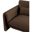 Meridian Furniture Sloan Brown Velvet Fabric Chair