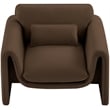 Meridian Furniture Sloan Brown Velvet Fabric Chair