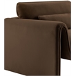 Meridian Furniture Sloan Brown Velvet Fabric Chair