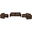 Meridian Furniture Sloan Brown Velvet Fabric Loveseat