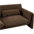 Meridian Furniture Sloan Brown Velvet Fabric Sofa