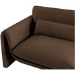 Meridian Furniture Sloan Brown Velvet Fabric Sofa