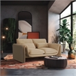 Meridian Furniture Sloan Camel Velvet Fabric Loveseat