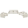 Meridian Furniture Sloan Cream Velvet Fabric Chair