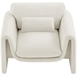 Meridian Furniture Sloan Cream Velvet Fabric Chair