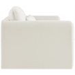 Meridian Furniture Sloan Cream Velvet Fabric Loveseat