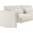 Meridian Furniture Sloan Cream Velvet Fabric Sofa