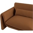 Meridian Furniture Sloan Saddle Velvet Fabric Loveseat