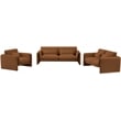 Meridian Furniture Sloan Saddle Velvet Fabric Loveseat