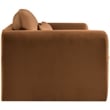 Meridian Furniture Sloan Saddle Velvet Fabric Loveseat