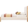 Meridian Furniture Kona Cream Fabric Twin Bed