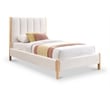 Meridian Furniture Kona Cream Fabric Twin Bed