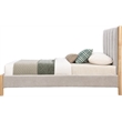 Meridian Furniture Kona Grey Fabric Twin Bed