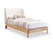 Meridian Furniture Ventura Cream Fabric Twin Bed