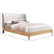 Meridian Furniture Ventura Grey Fabric Queen Bed