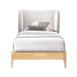 Meridian Furniture Ventura Grey Fabric Twin Bed