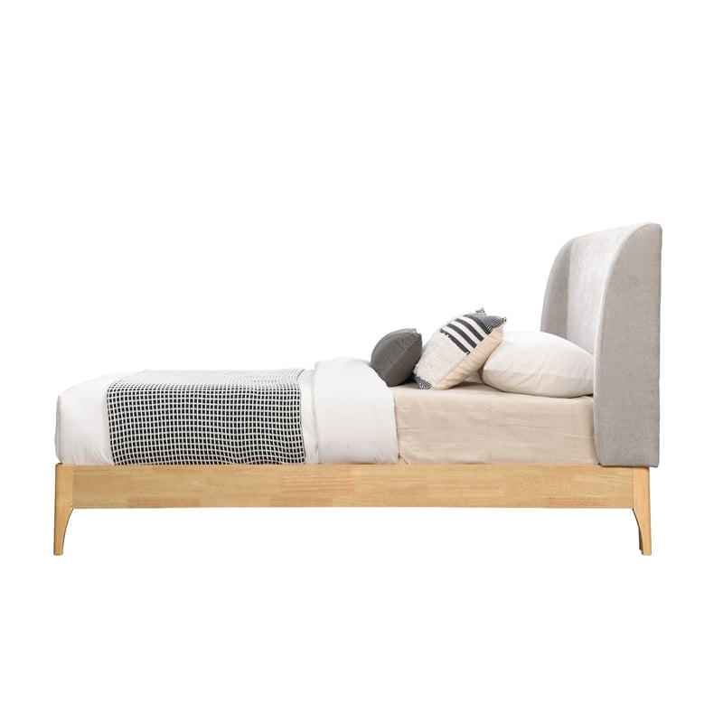 Meridian Furniture Ventura Grey Fabric Twin Bed