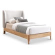 Meridian Furniture Ventura Grey Fabric Twin Bed