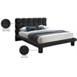 Meridian Furniture Deco Black Boucle Fabric King Bed
