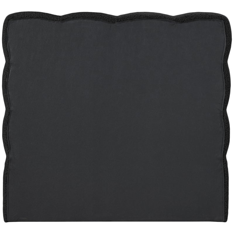 Meridian Furniture Deco Black Boucle Fabric Twin Bed