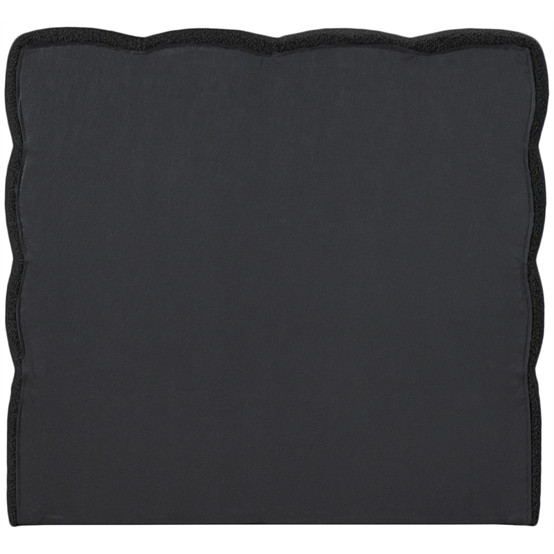 Meridian Furniture Deco Black Boucle Fabric Twin Bed
