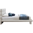 Meridian Furniture Deco Cream Boucle Fabric Full Bed