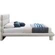 Meridian Furniture Deco Cream Boucle Fabric King Bed