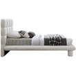 Meridian Furniture Deco Cream Boucle Fabric Twin Bed