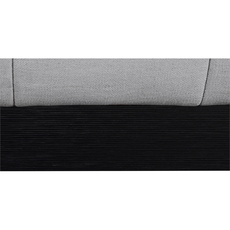 Meridian Furniture Lucia Grey Linen Textured Fabric King Bed
