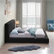 Meridian Furniture Terra Black Boucle Fabric Full Bed