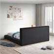 Meridian Furniture Terra Black Boucle Fabric Full Bed