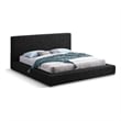 Meridian Furniture Terra Black Boucle Fabric Full Bed