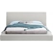 Meridian Furniture Terra Cream Boucle Fabric King Bed