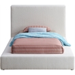 Meridian Furniture Terra Cream Boucle Fabric Twin Bed