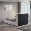 Meridian Furniture Terra Cream Boucle Fabric Twin Bed