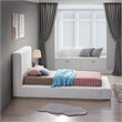 Meridian Furniture Terra Cream Boucle Fabric Twin Bed