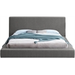 Meridian Furniture Terra Grey Boucle Fabric Full Bed