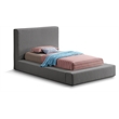 Meridian Furniture Terra Grey Boucle Fabric Twin Bed