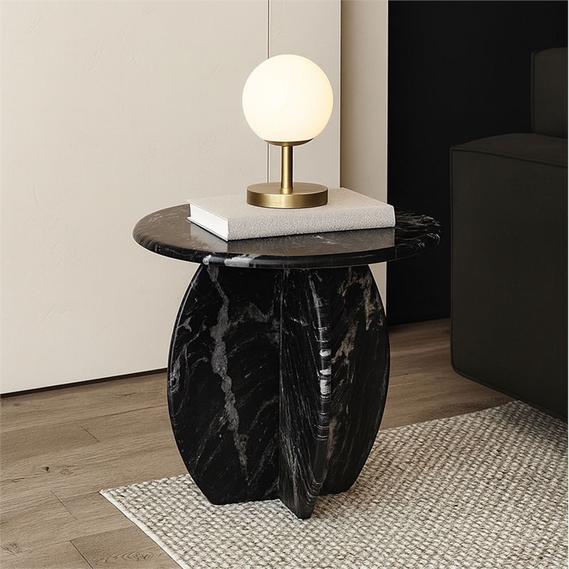 Meridian Furniture Formentera Black End Table