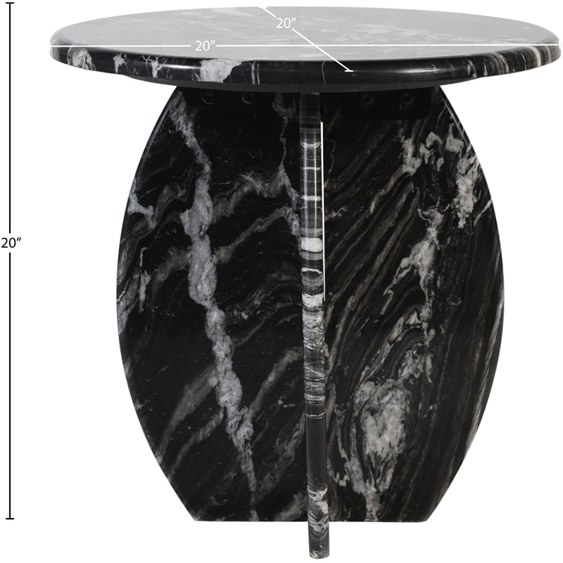 Meridian Furniture Formentera Black End Table