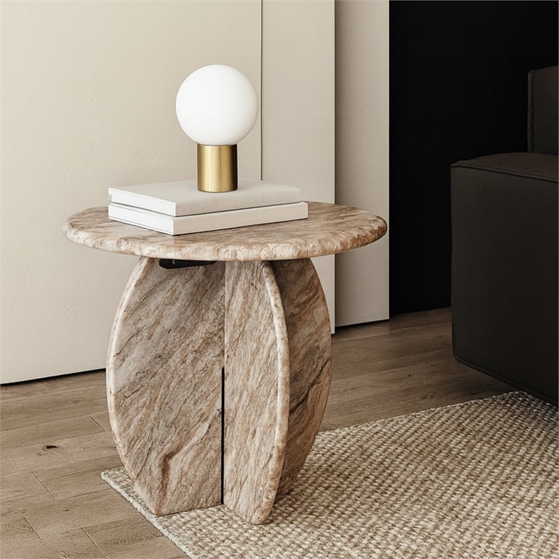 Meridian Furniture Formentera Brown End Table