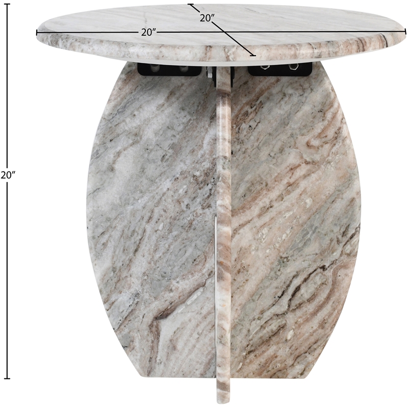Meridian Furniture Formentera Brown End Table