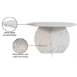Meridian Furniture Formentera White Dining Table