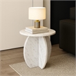 Meridian Furniture Formentera White End Table