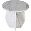 Meridian Furniture Formentera White End Table