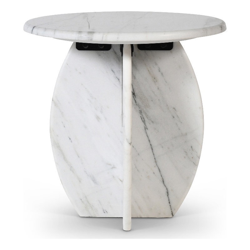 Meridian Furniture Formentera White End Table